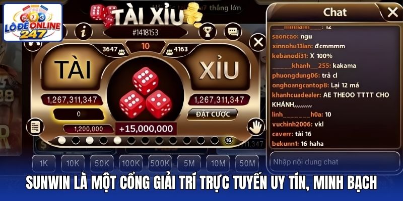 Sunwin là một cổng giải trí trực tuyến uy tín, minh bạch